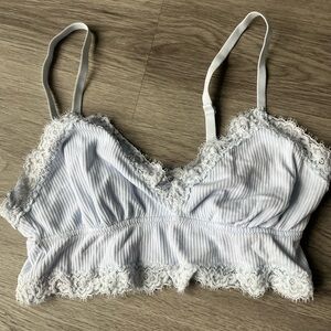 Aerie Light Blue Lace Bralette